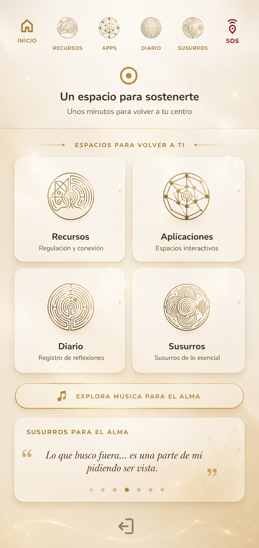 El Refugio- App de recursos somáticos.